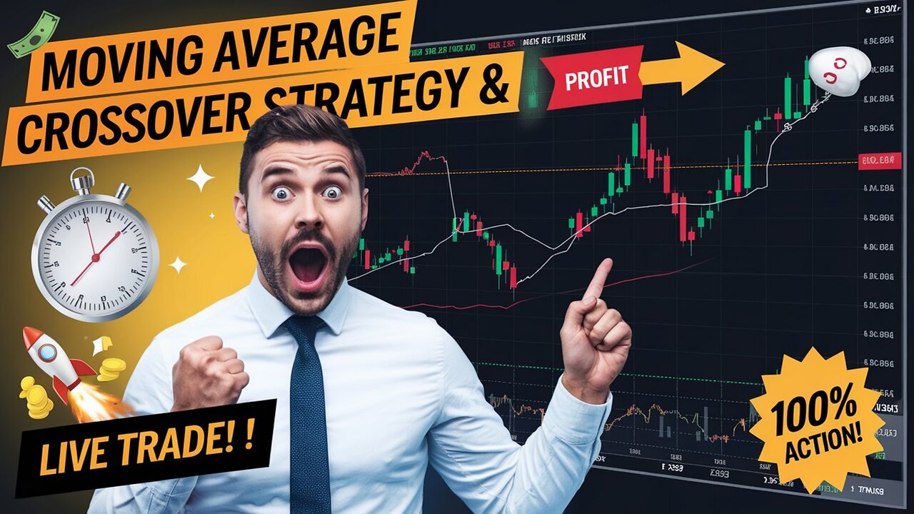 Moving Average Crossover Strategy | SMA- EMA Trading Strategy | Bullish & Bearish Crossover Signals