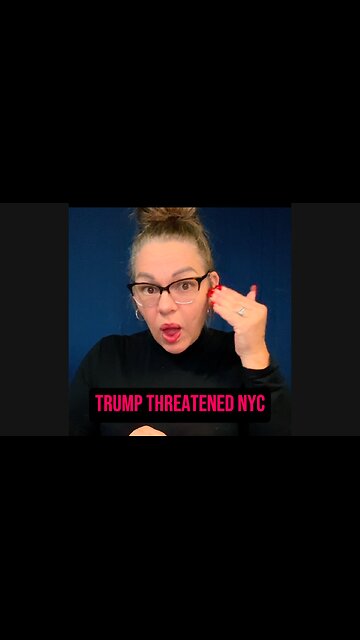 🚨 Trump THREATENED NYC? 😱 #deaf #asl #signlanguage