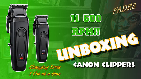Canon hair clipper unboxing