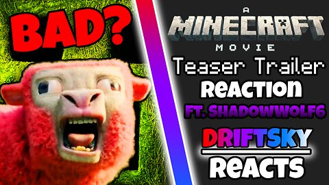 Reacting to A Minecraft Movie Teaser (Ft. ShadowWolf6⁩)