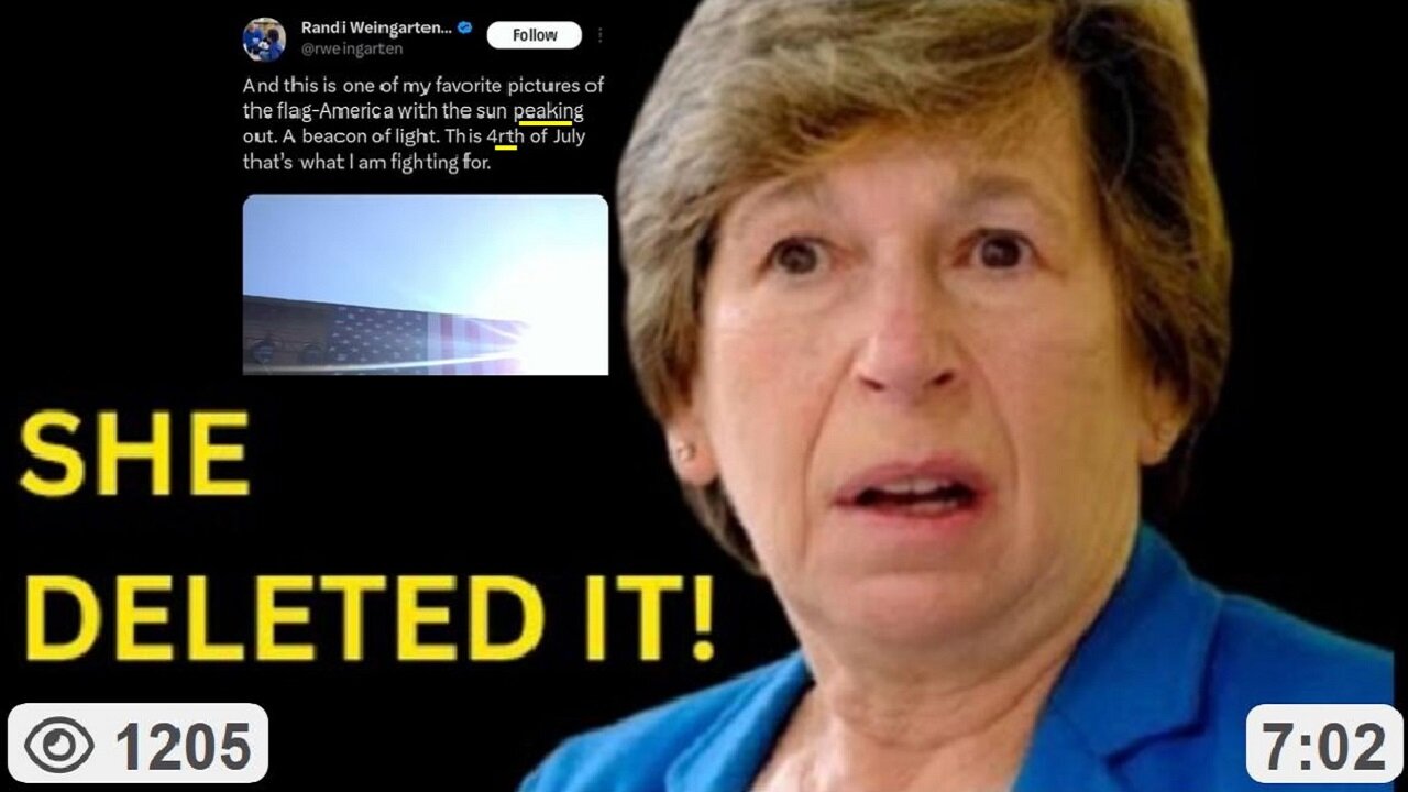 🚨BUSTED! Largest Teachers Union Boss [Makes $1/2M a yr] Deletes EMBARRASSING 4th of July Post ~ By Dr Steve Turley (7.05.25)