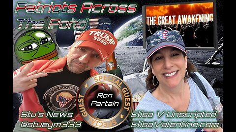 Patriots Across The Pond & Frens Ep1 - LIVE w/ Elisa V & Guest - 5.30pm GMT/12.30am EST 🙏🏽🕉❤️