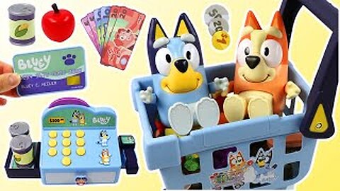 Bluey & Bingo Go Grocery Shopping at The Toy Market!