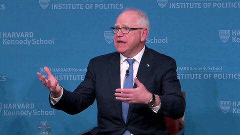 Code-Talking Tim Walz calls Kamala Harris "most qualified person in history" to run for president