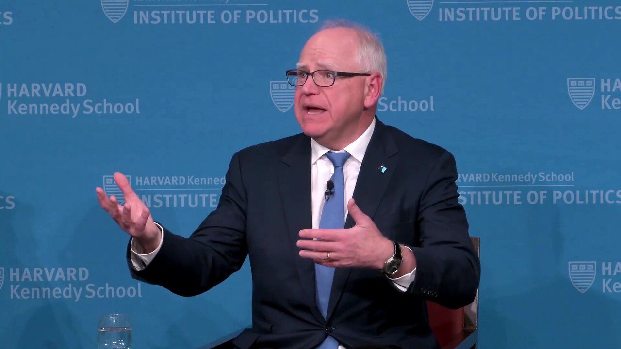 Code-Talking Tim Walz calls Kamala Harris "most qualified person in history" to run for president