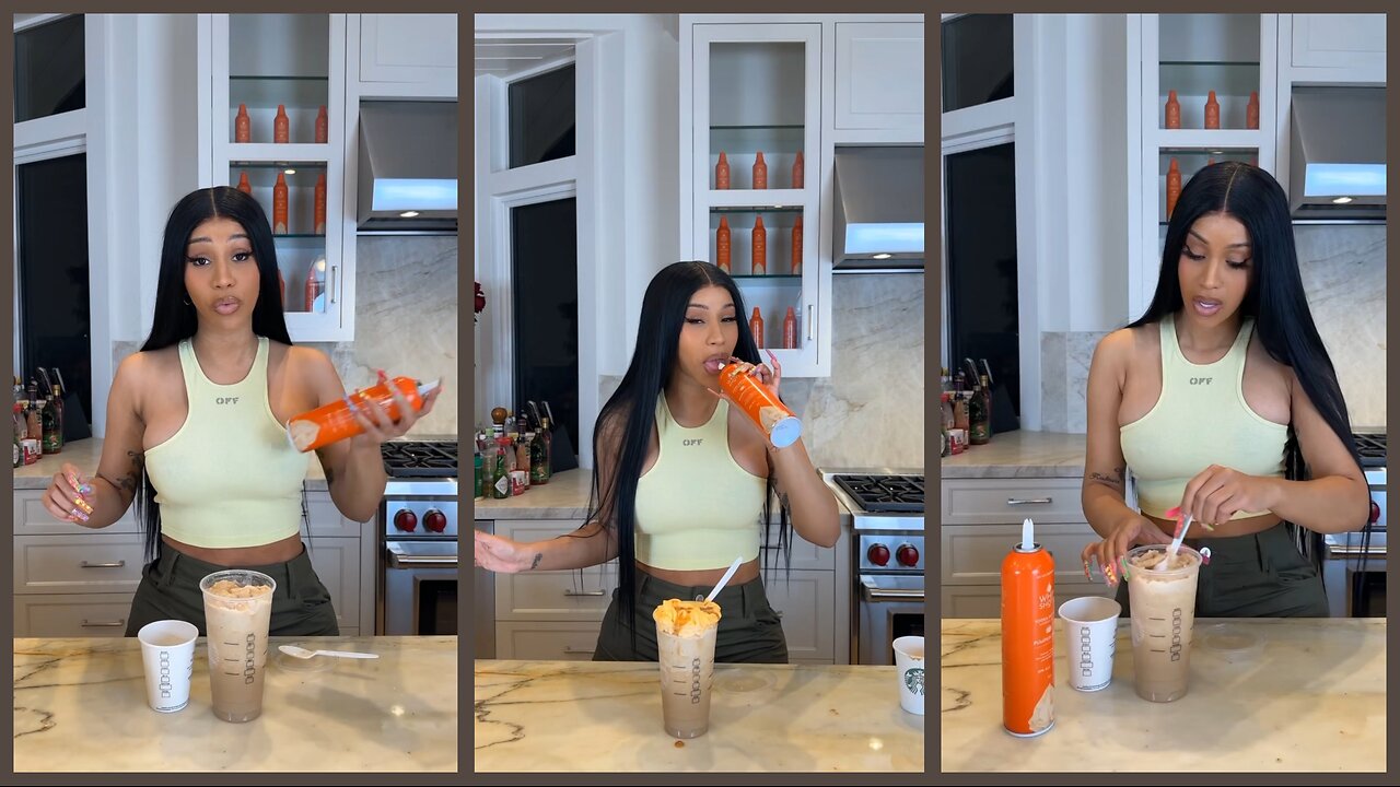 Cardi B’s NEW Favorite Drink! 🍹 PSL Gets a Whipshots Upgrade!