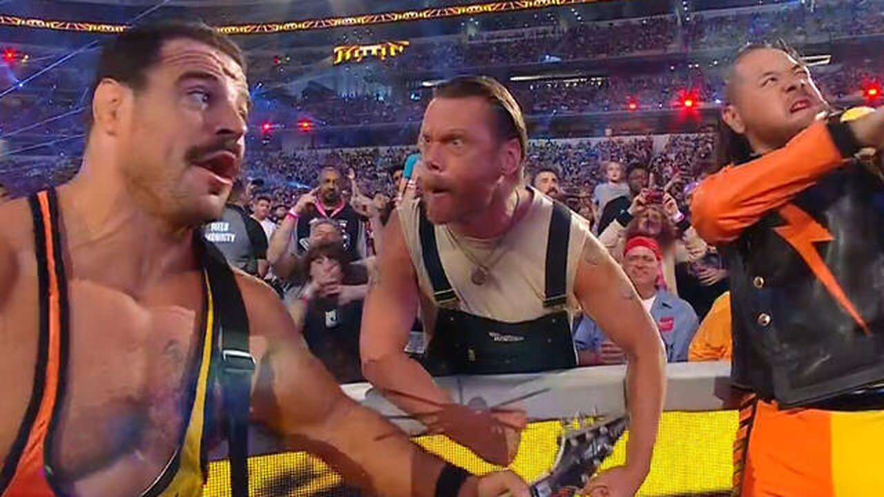 Shinsuke Nakamura & Rick Boogs get hyped by the Mike's HARDER Lemonade's HARDER Farmer @wwefree