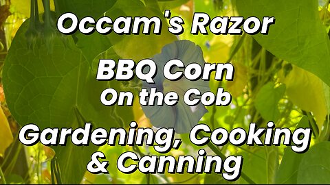 BBQ Corn on the Cob - Occam's Razor Gardening, Cooking & Canning
