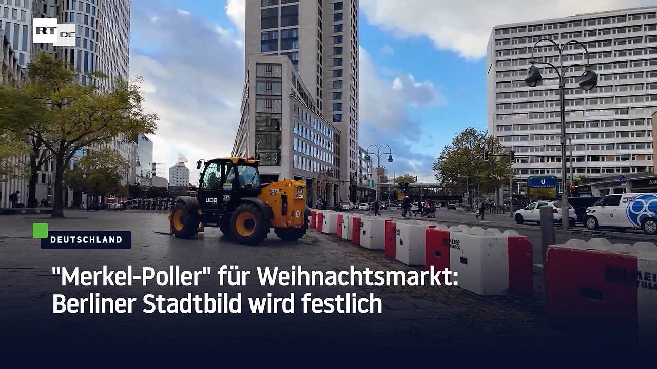 "Merkel-Poller" für Weihnachtsmarkt: Berliner Stadtbild wird festlich