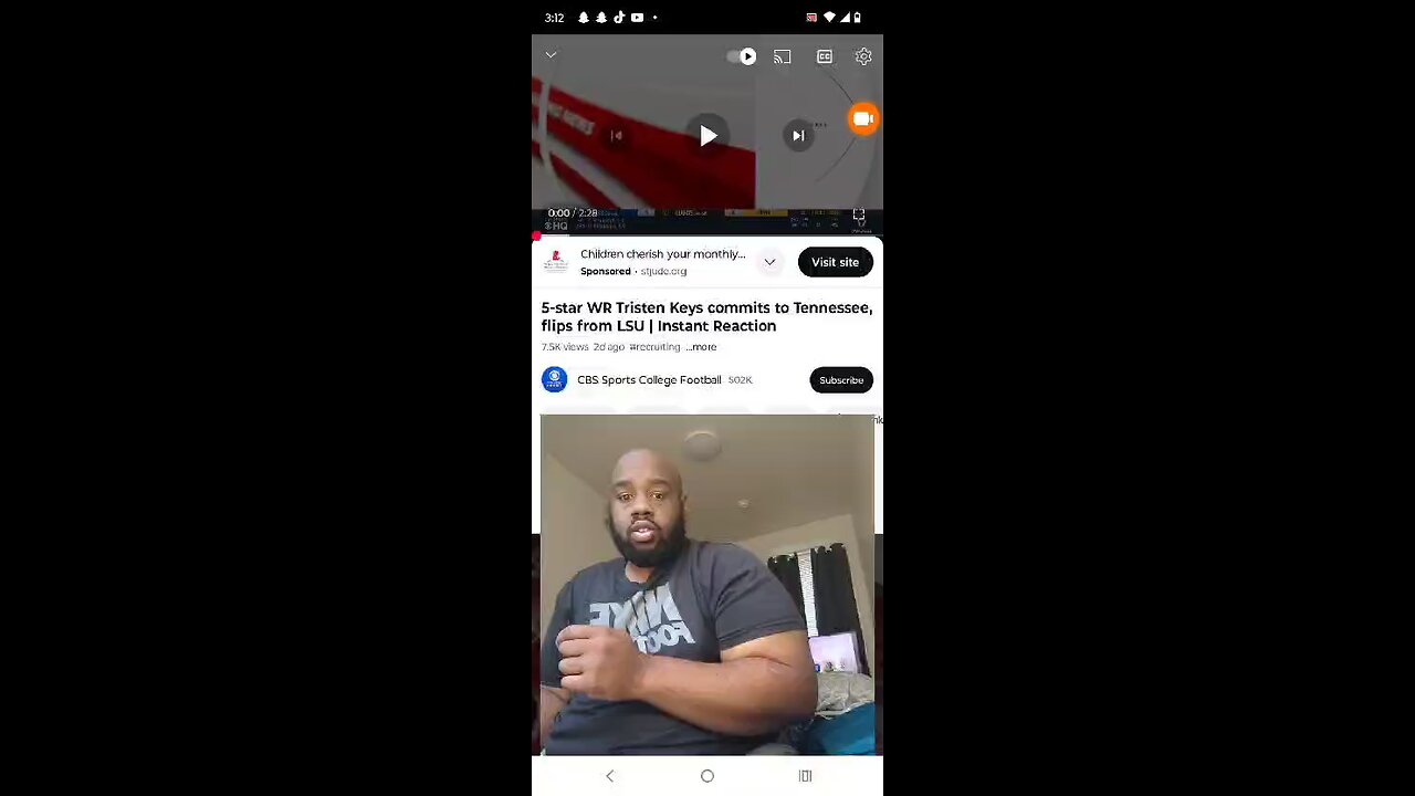 5-Star Wr Tristen Keys Flip From LSU To Tennessee