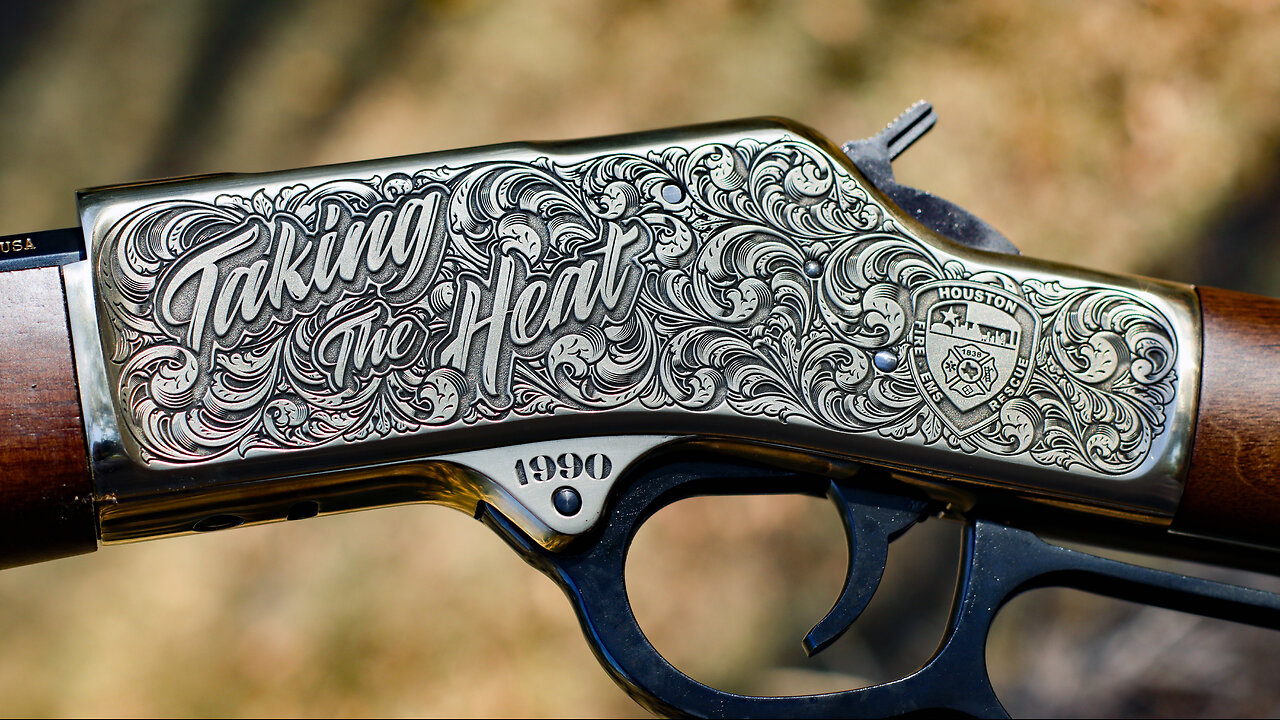 Custom Engraved Henry 44 Magnum Lever Action Rifle
