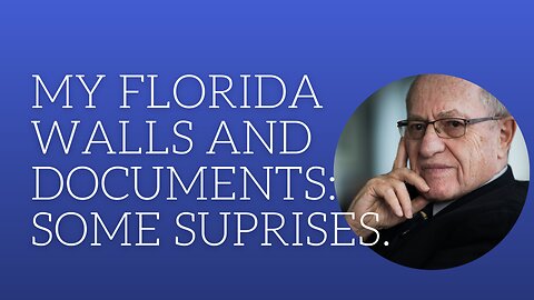 My Florida walls and documents:some surprises.