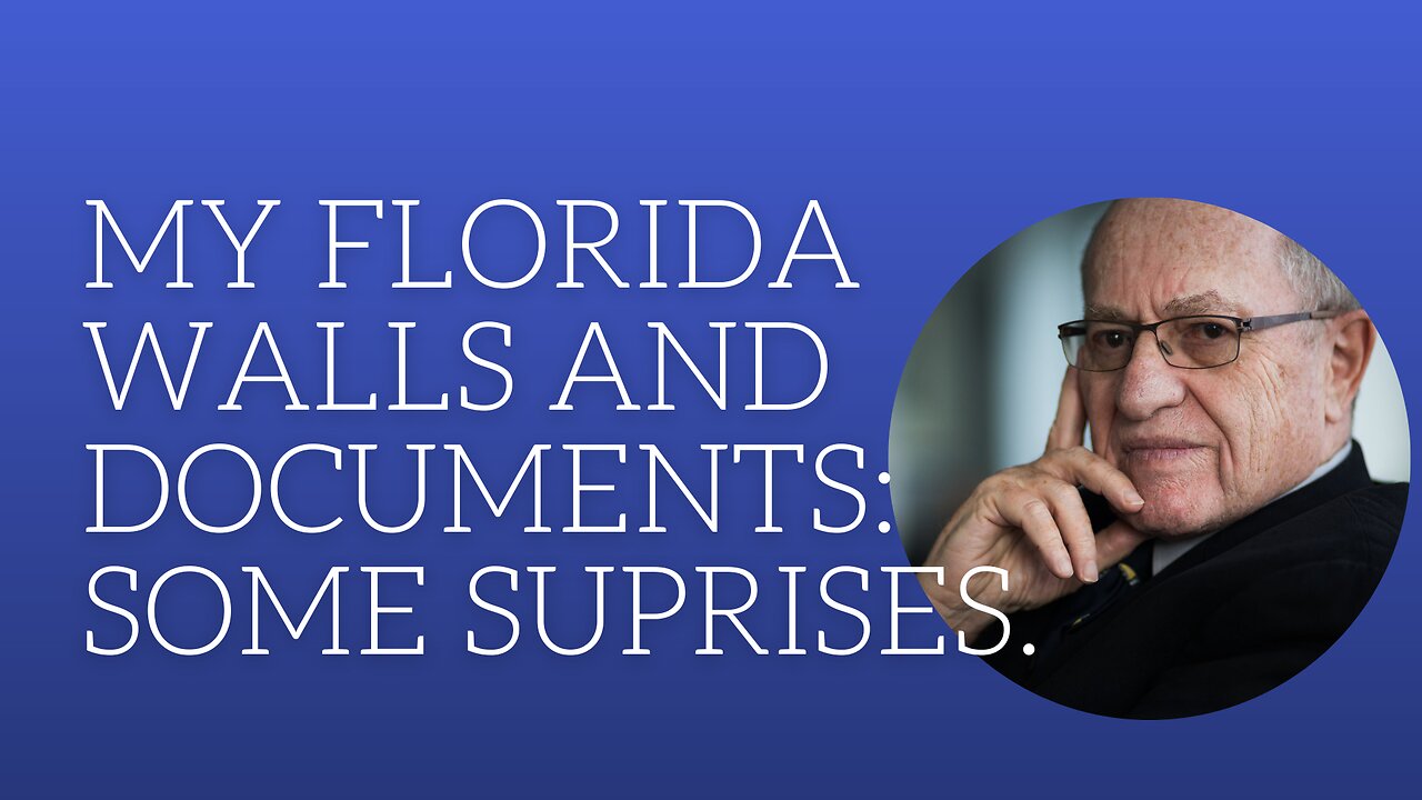 My Florida walls and documents:some surprises.