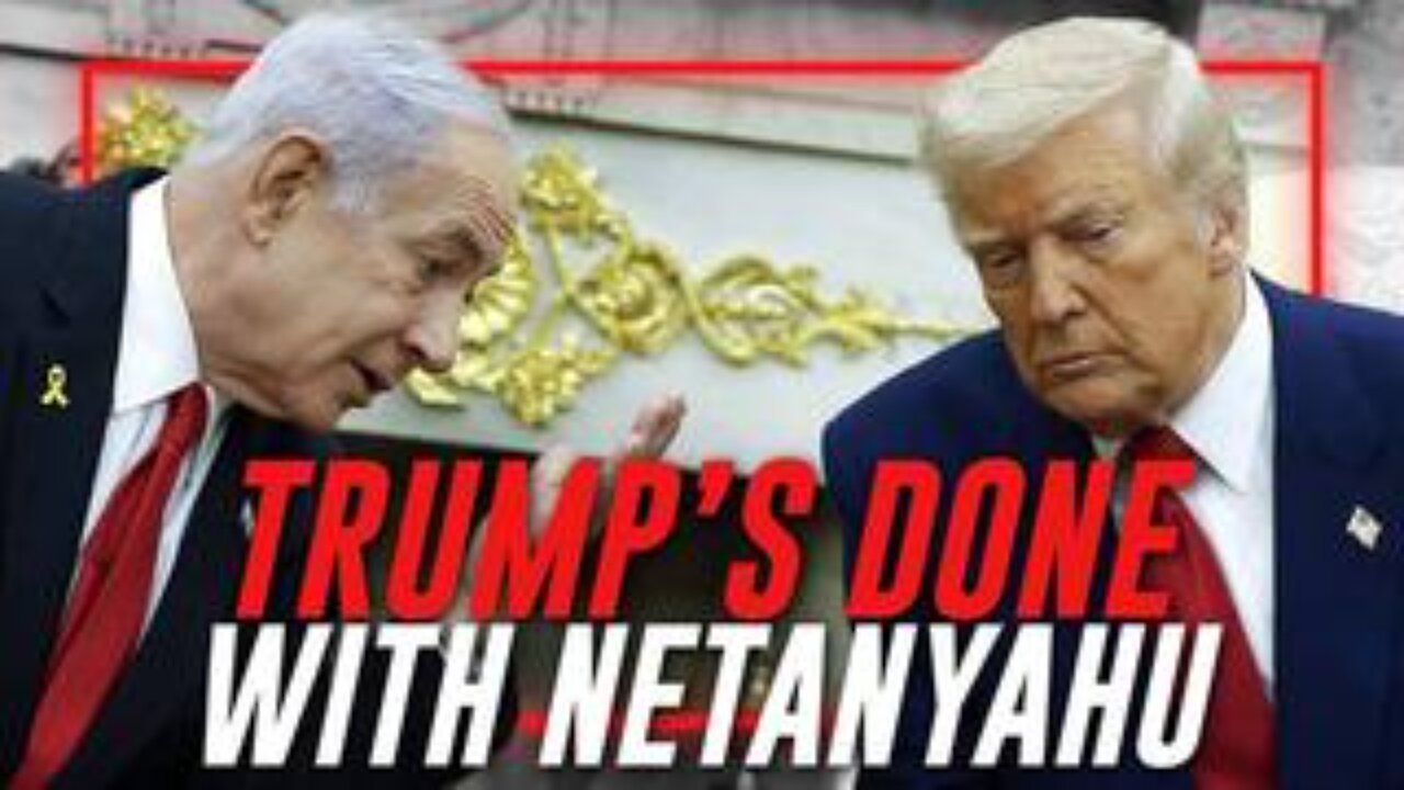 Sources Confirm To Alex Jones What Infowars Reported Earlier, Trump's Done With Netanyahu!