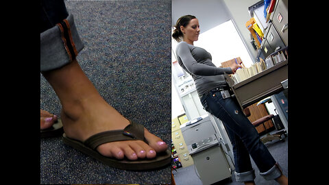 Teacher Aide Feet and Sandals 2: Pretty in Pink Toenails