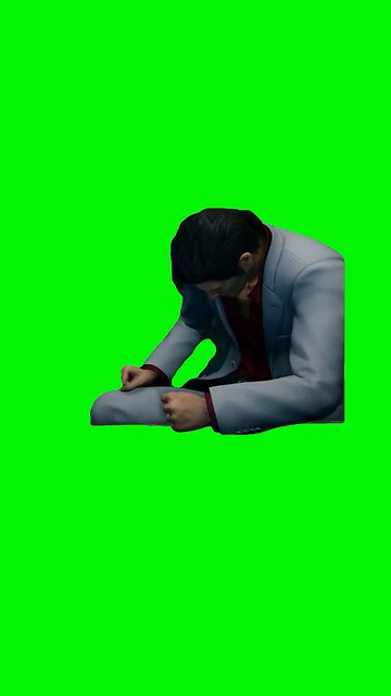Kazuma Kiryu Slams Desk and Leaves | Green Screen #yakuza0 #meme #videogames #angry #fyp