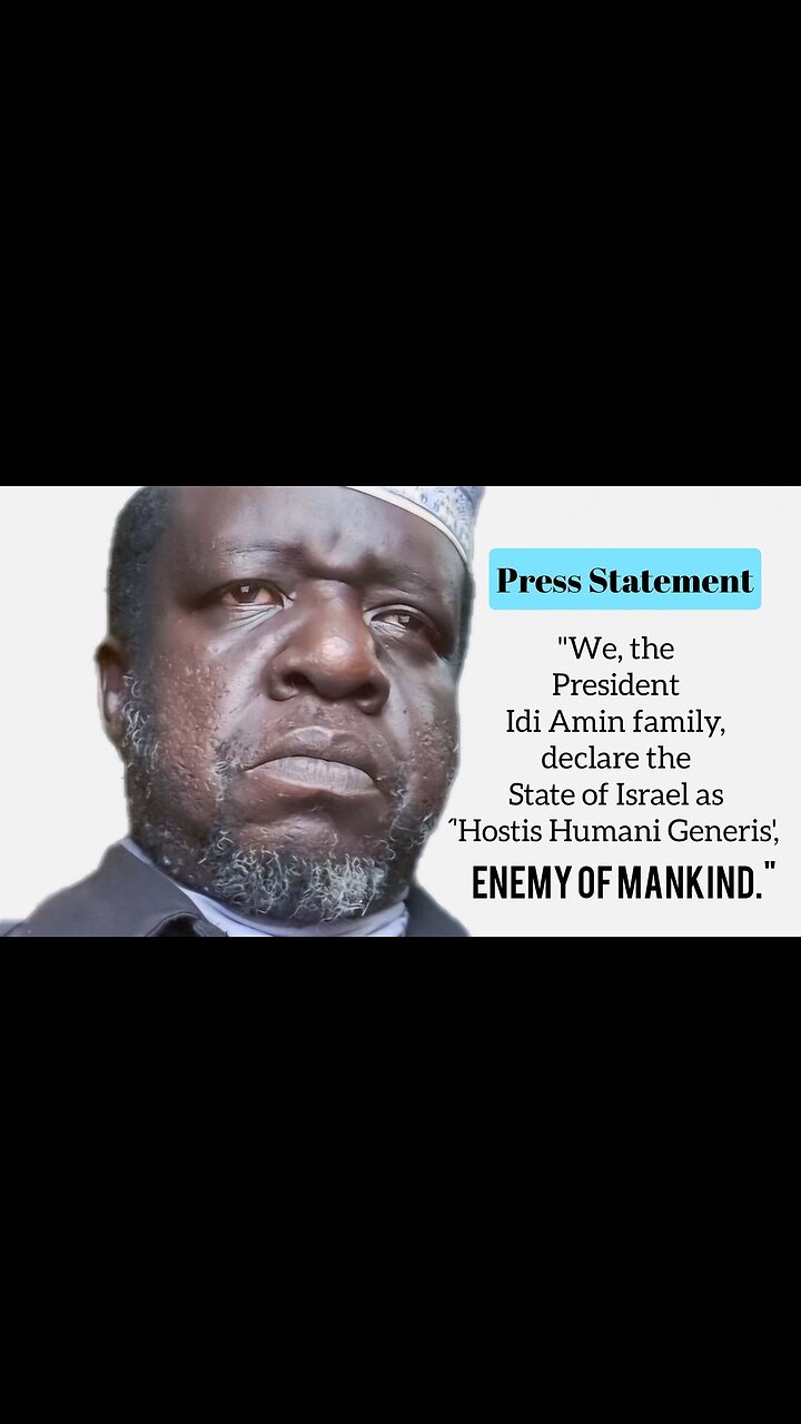 Lumumba Amin (son of Idi Amin) warns the American & European people about Israels Coup โก