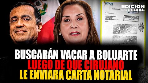 #EnVivo Cirujano de Boluarte le envía carta notarial para que admita su cirugía estética