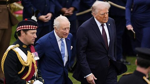 During his Visit to Windsor, Trump Patted King Charles III on the Back