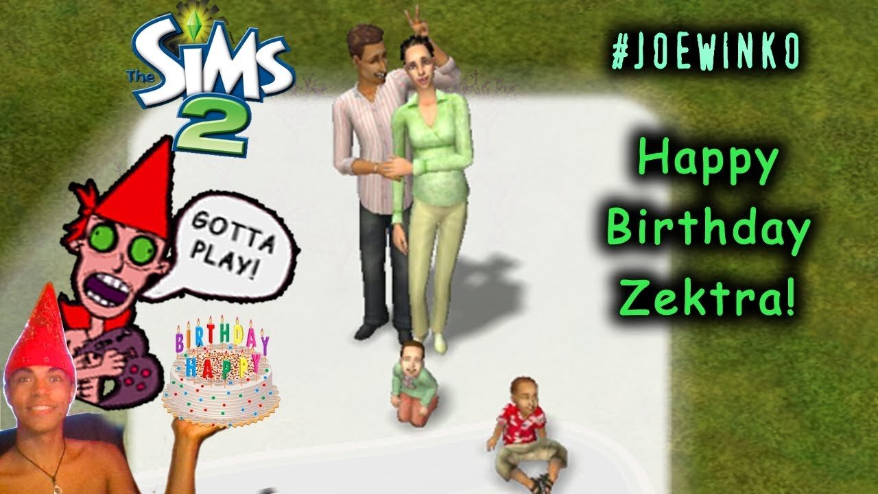 Happy Birthday Zektra! - Sims 2 Live Stream (Mar 31st 2018) - Joe Winko