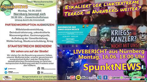 #NÜRNBERG - #Montagsdemo #TMN vs #linksextremer #Antifa(nten;) #Gegenprotest #ZwinkerSmiley
