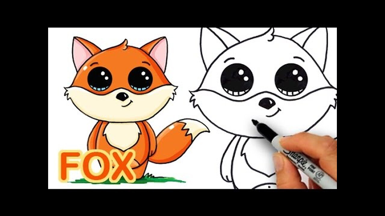 How to Draw a Cartoon Fox Cute and Easy