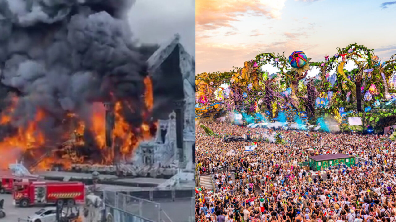 Satanic Tomorrowland Stage Burns to The Ground Just Hours Before Festival!