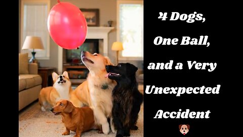 🐶4 Dogs, One Ball, and a Very Unexpected Accident🐾| funny dog 17
