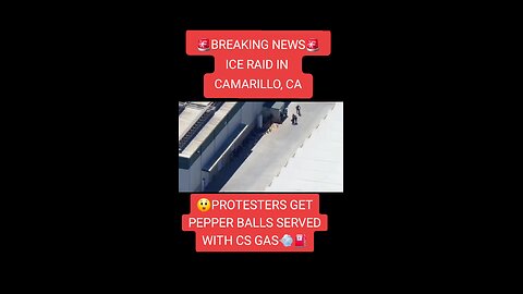 Camarillo ice raid protesters get pepper balls served with C's gas