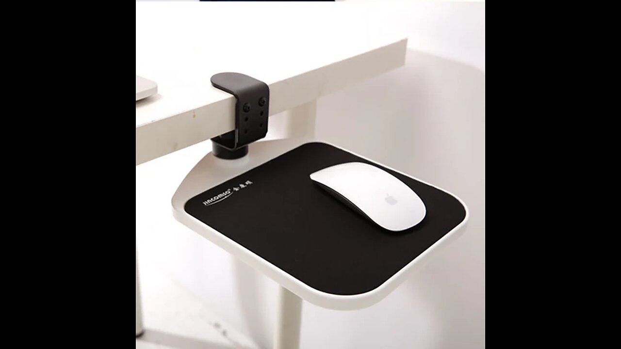 Multi-functional Mouse Tray, with Adjustable Height and Angle, Ergonomic Design & Gadget Storage