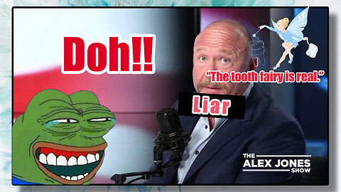 Alex Jones Catches Himself Lying