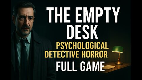 The Empty Desk ┃ Full Game Walkthrough ┃ Mind Bending Detective Horror Thriller You Won't Forget!