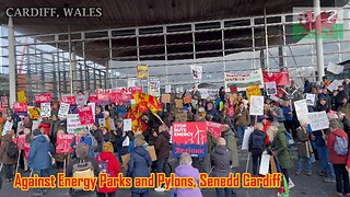 Protest Against Energy Parks and Pylons across Mid Wales