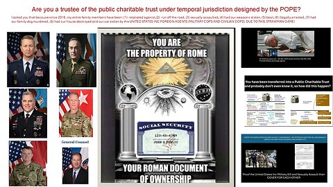 BOTTOM LINE- USA INC CORP MUST PAY AS PER UCC INTERNATIONAL LAW - SORRY GENERALS AND JUSTICE ANNA