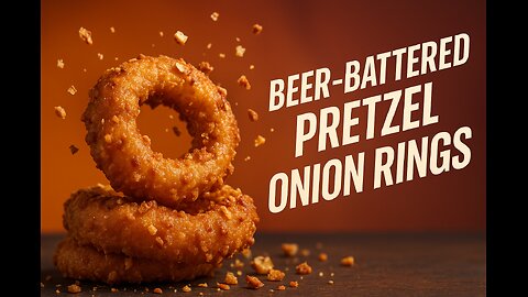 Beer-Battered Pretzel Onion Rings 🥨🍺🔥 | FlavorVille Crunch Chaos