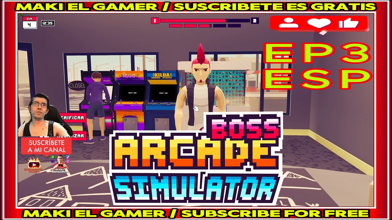 🎮 ARCADE BOSS SIMULATOR (EP3) (ESP) | ¡MEJORANDO NUESTRO SALÓN DE ARCADES!