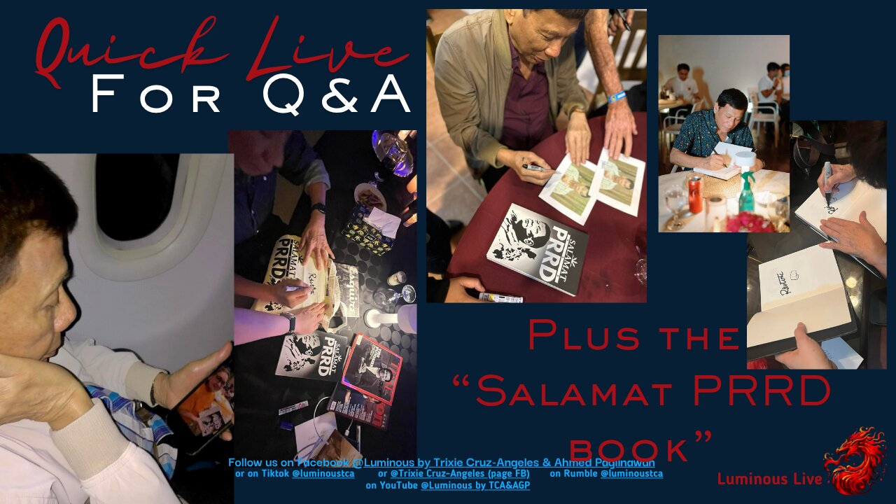 Q&A plus Salamat PRRD book