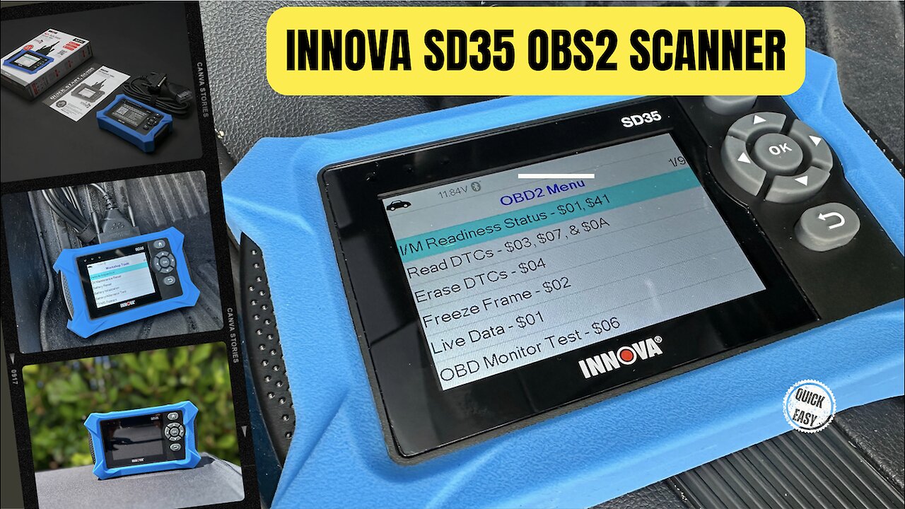 Innova SD35 OBD2 Scanner ABS, SRS, TPMS