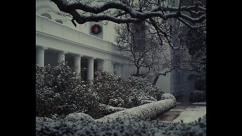 Scenes from the season's first snowfall at the White House