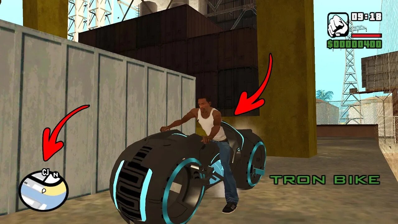 Secret Tron Bike Location in GTA San Andreas (Hidden Place)