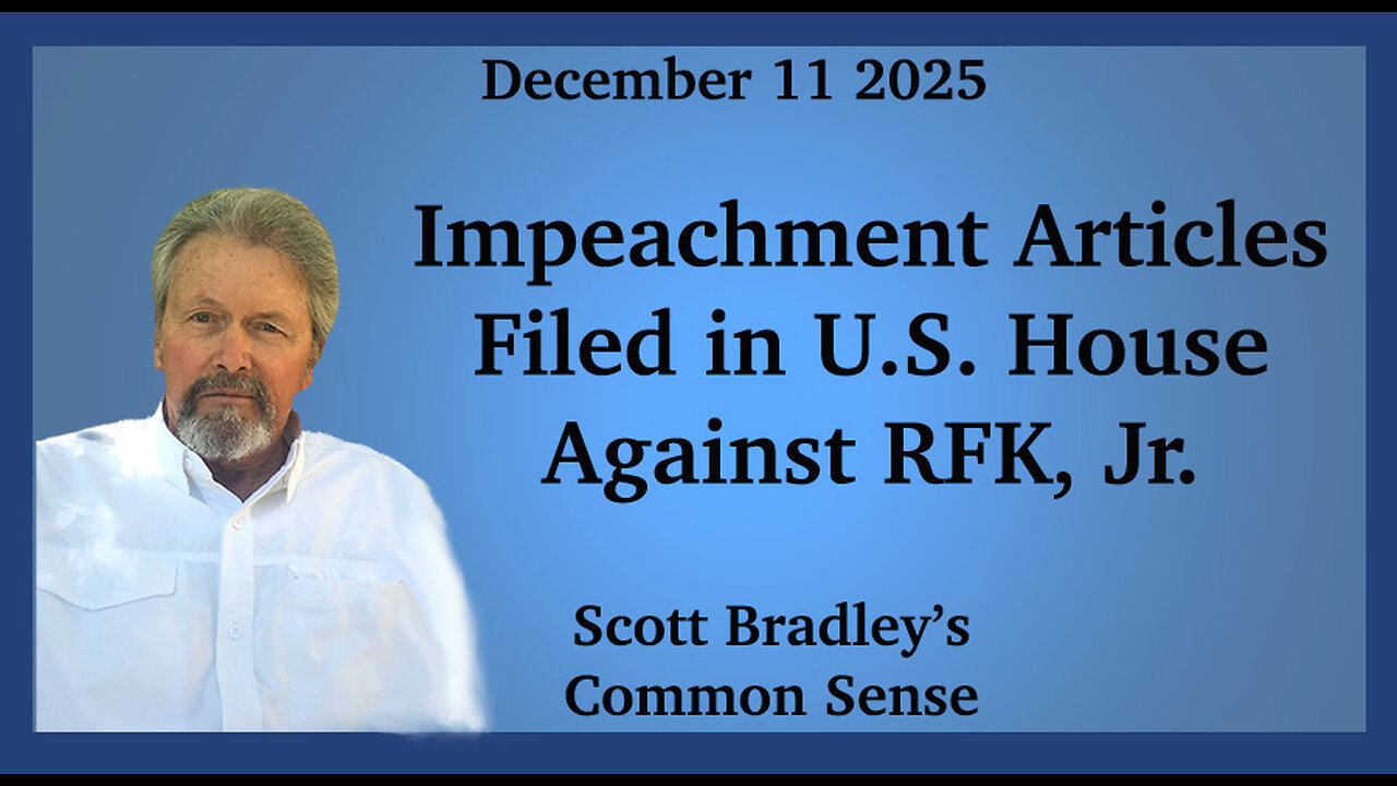 Impeachment Articles Filed in U.S. House Against RFK, Jr.
