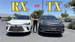 2025 Lexus TX 350 vs RX 350h in LUXURY trims