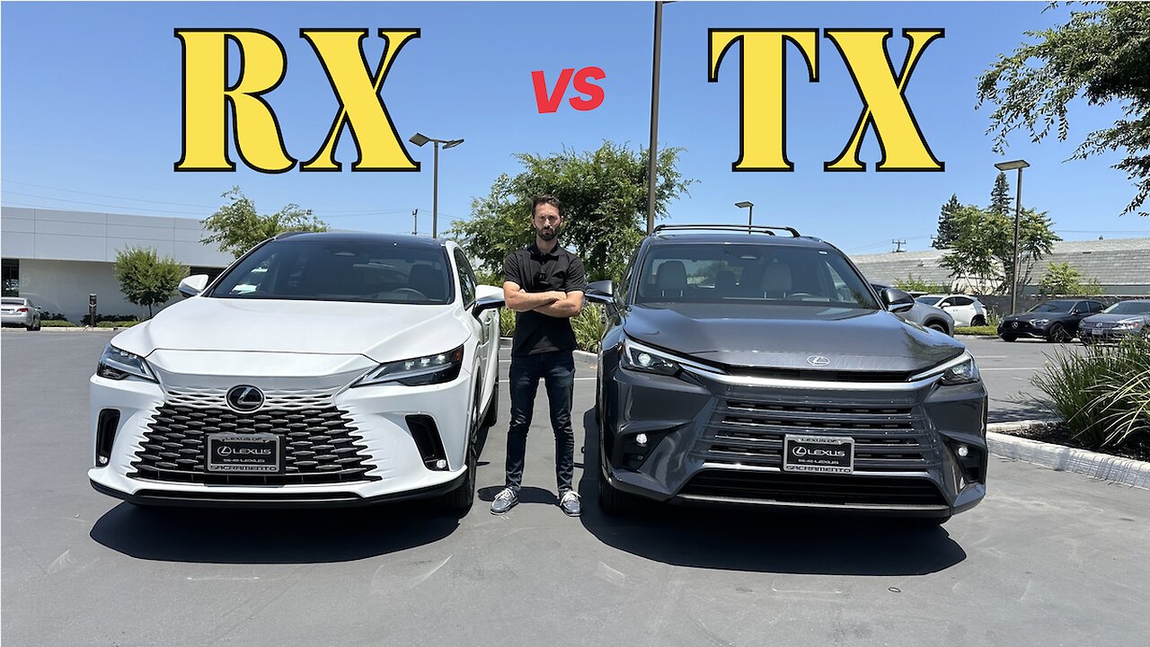 2025 Lexus TX 350 vs RX 350h in LUXURY trims