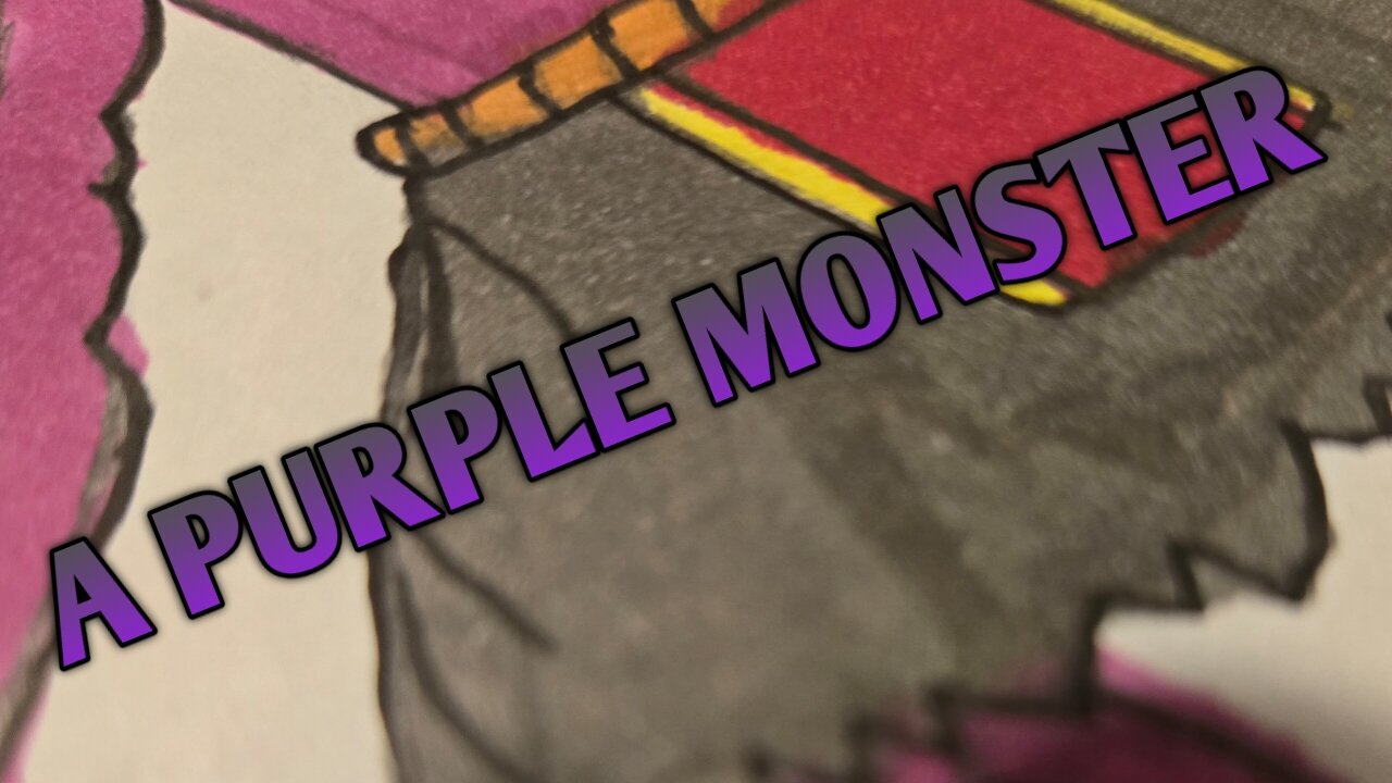 Drawing Walloper the Purple Ogre