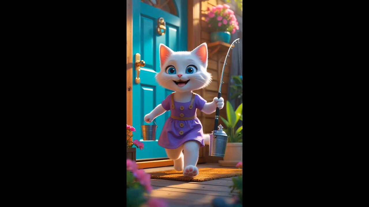 cat girl 💚💜💜