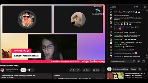 LoudMouthHussy Sep 18, 2025 'OPEN DRAMA PANEL' (part 1/with chat)