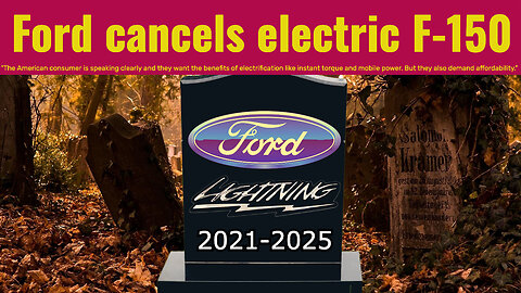THE EV ERA IS ENDING!-Ford Entirely Ends Productions For The "electric F-150" Lineup. RETURN OF GAS!