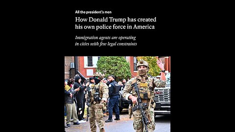 ECONOMIST MAGAZINE IS FEATURING HOW DONALD TRUMP CREATED HIS OWN POLICE FORCE - King Street News