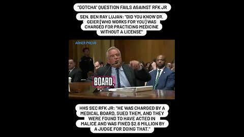 Senator fails at "GOTCHA" question against RFK Jr