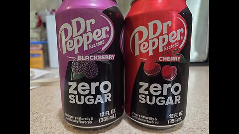 Food Bites Episode 0029 - Dr Pepper Cherry Zero Sugar and Dr Pepper Blackberry Zero Sugar